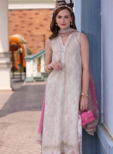 Noor By Saadia Asad Embroidered Lawn 3 Piece Unstitched Suit NSA25EC D-04